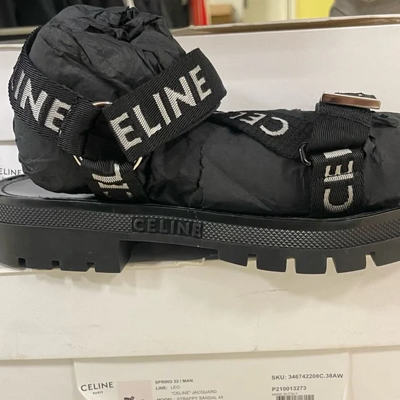 CELINE LEO STRAPPY SANDAL IN WITH \